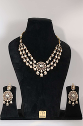Antique Glow Moissanite Kundan Set