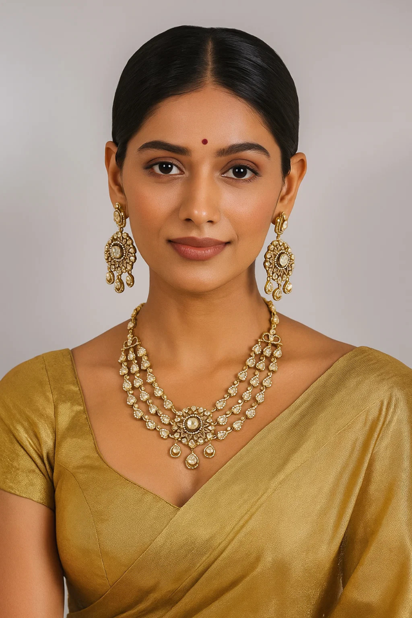 Antique_Glow_Moissanite_Kundan_Set_2_Marjani_By_MonaMarja