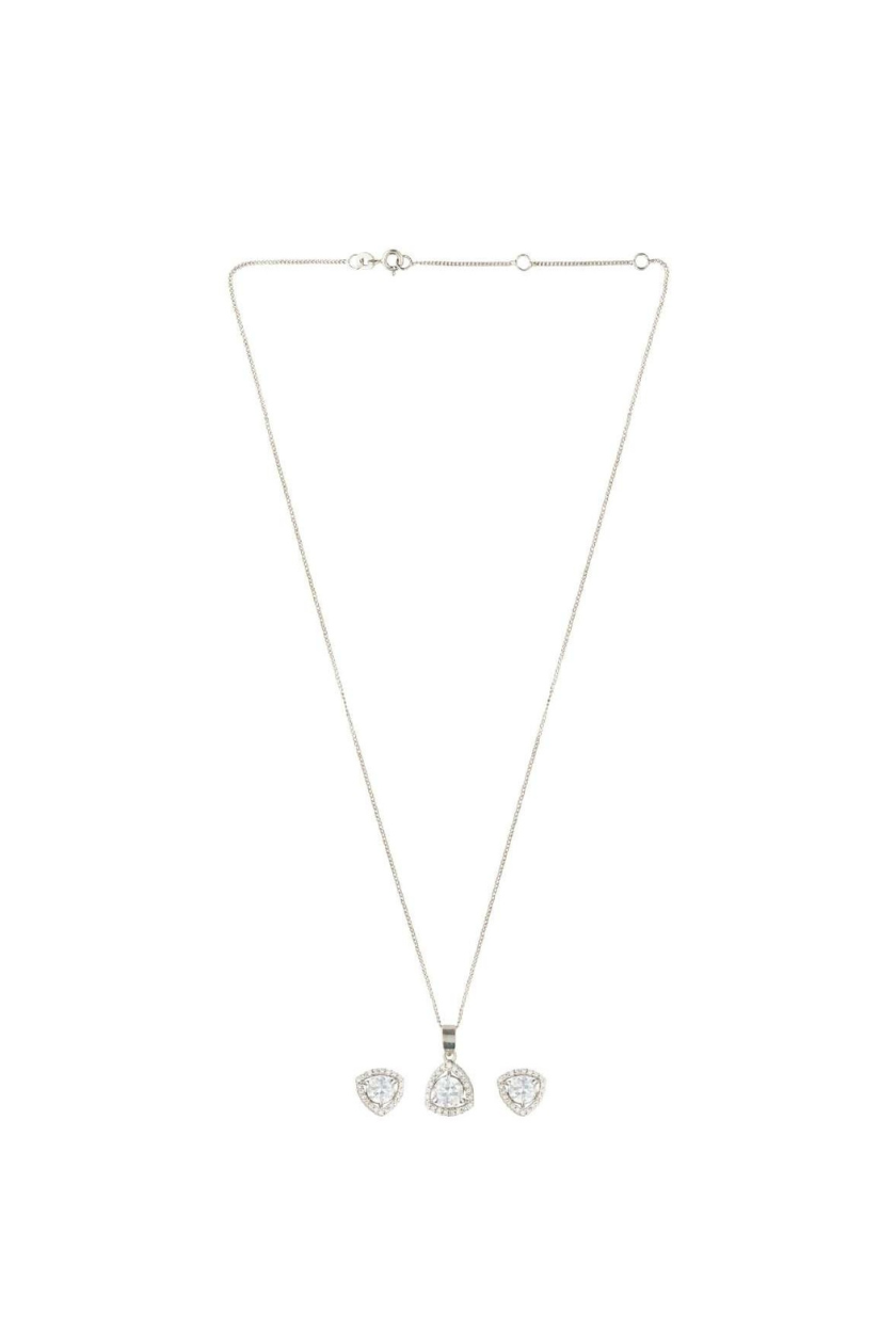 Silver Gleam Signity pendant set marjani by mona