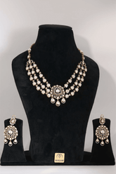 Antique Glow Moissanite Kundan Set - Marjani by Mona