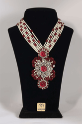 Crimson Royale Necklace - Marjani by Mona