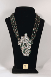 Emerald Grace Statement Necklace - Marjani by Mona