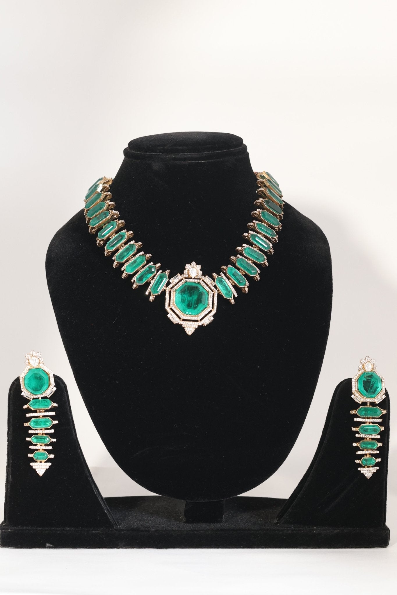 Forest Noir Premium Green Doublet - Marjani by Mona