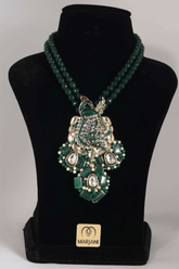 Peacock Majesty Onyx Necklace - Marjani by Mona