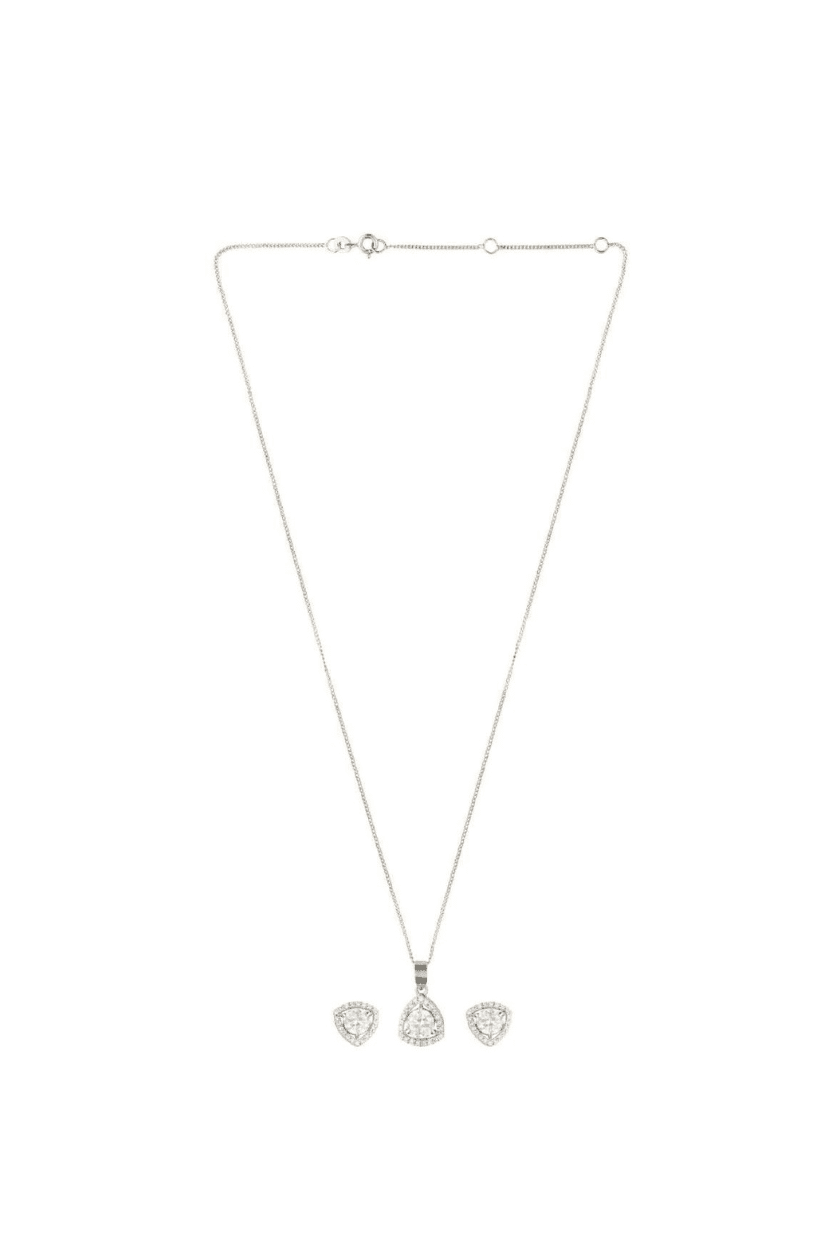 Silver Gleam Signity Set - Marjani by Mona