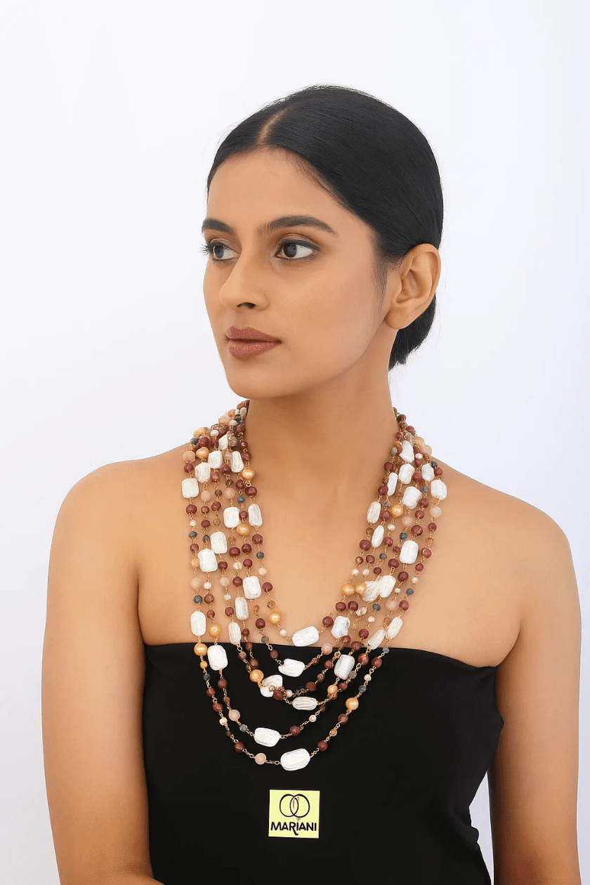 The Cascade Carnival Necklace - Marjani by Mona