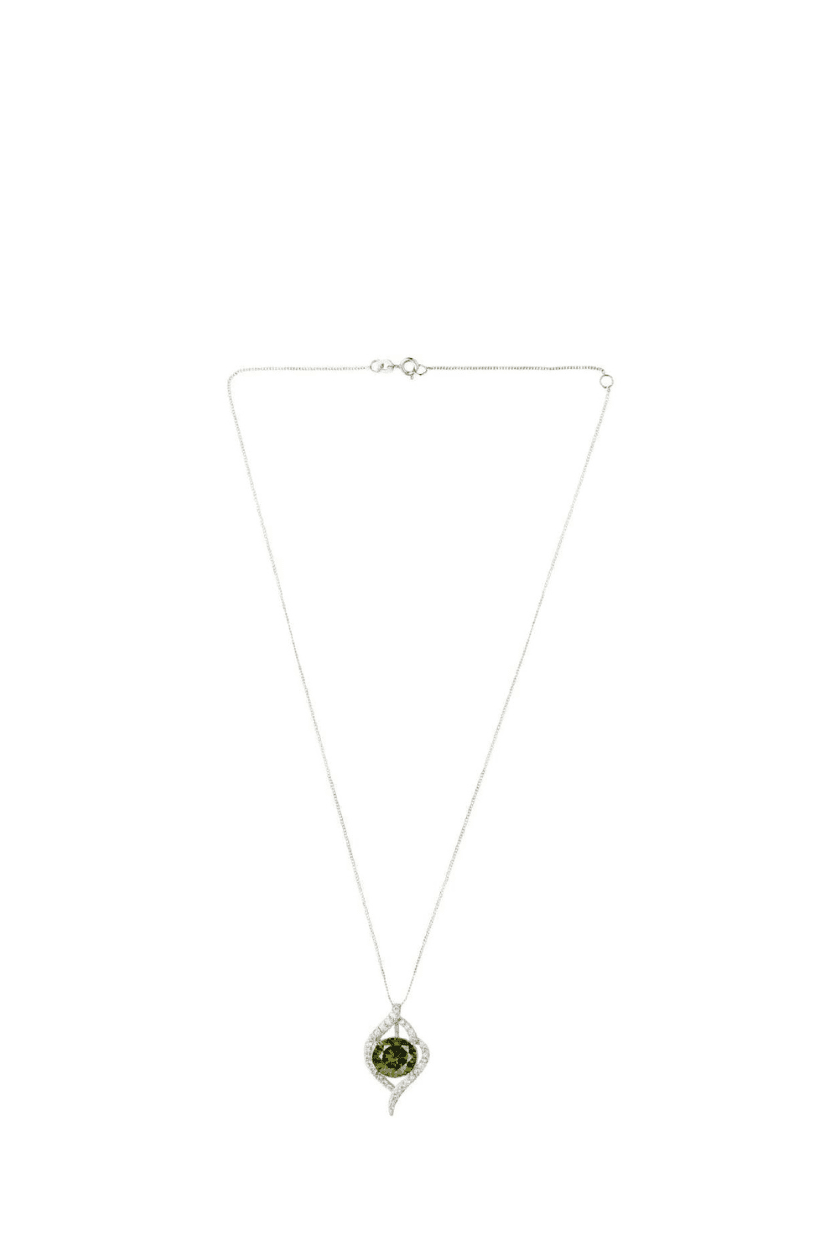 Emerald Gleam Silver Set - Marjani by Mona